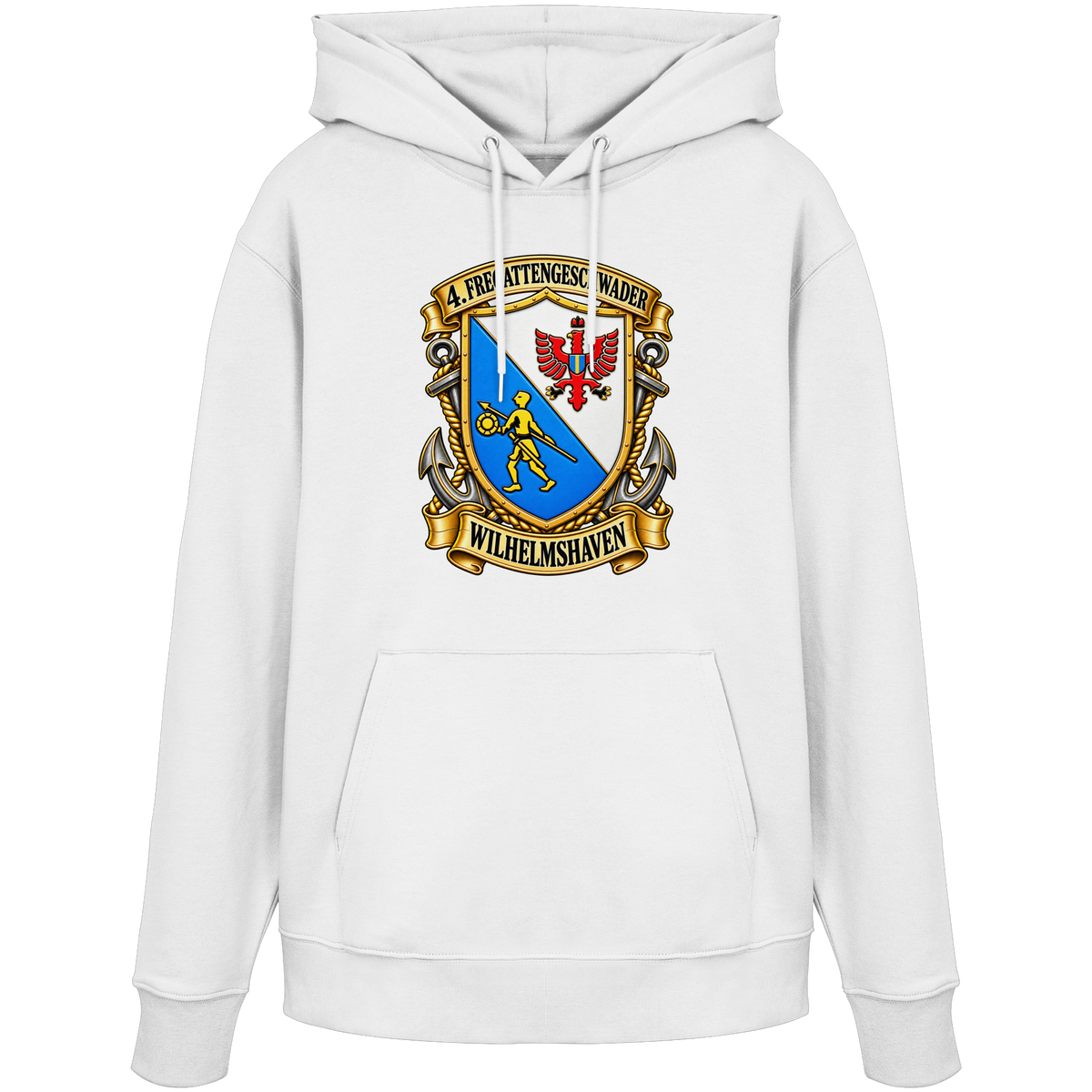 Wappen 4. Fregattengeschwader - Wilhelmshaven  - Organic Hoodie