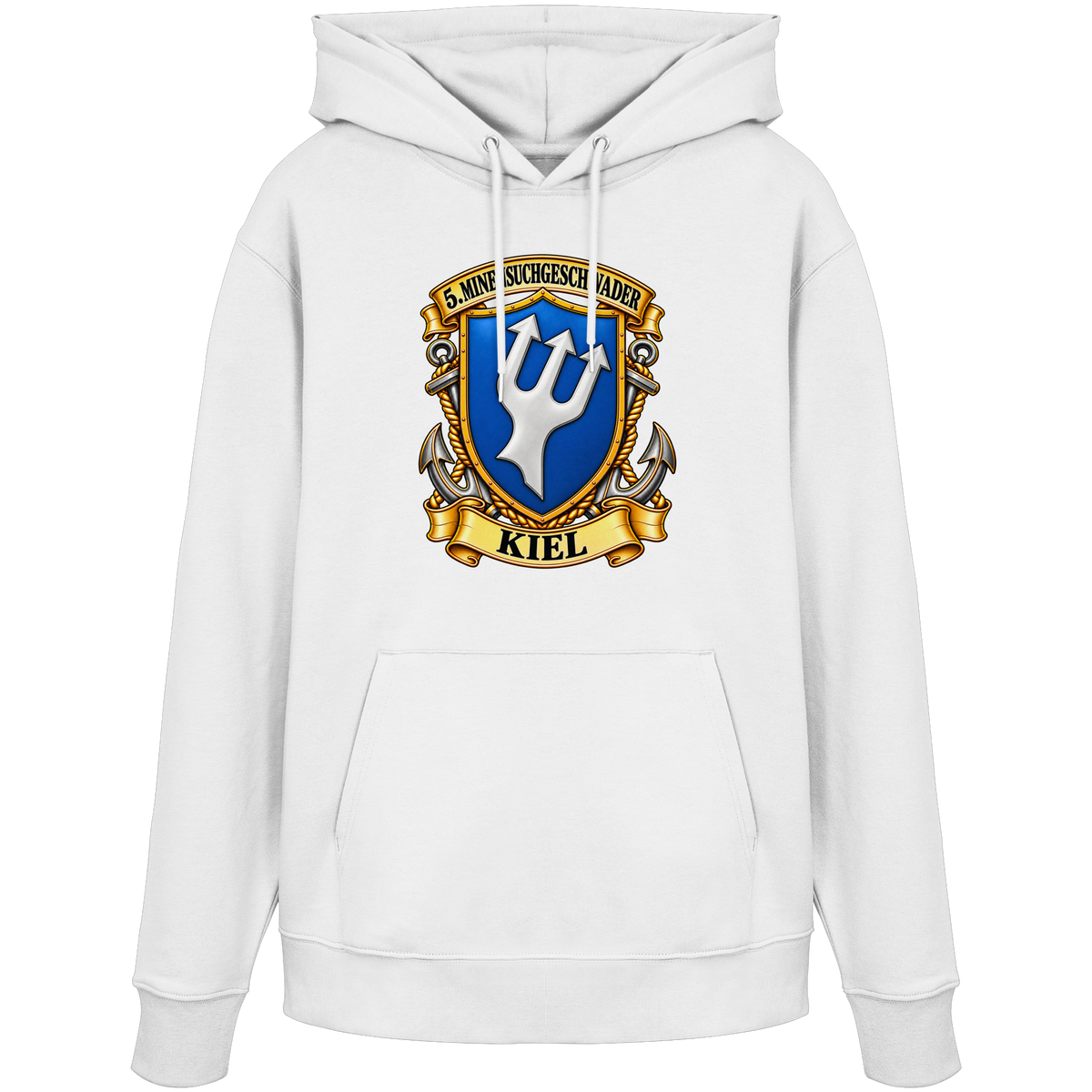 Wappen 5. Minensuchgeschwader - KIEL - Organic Hoodie