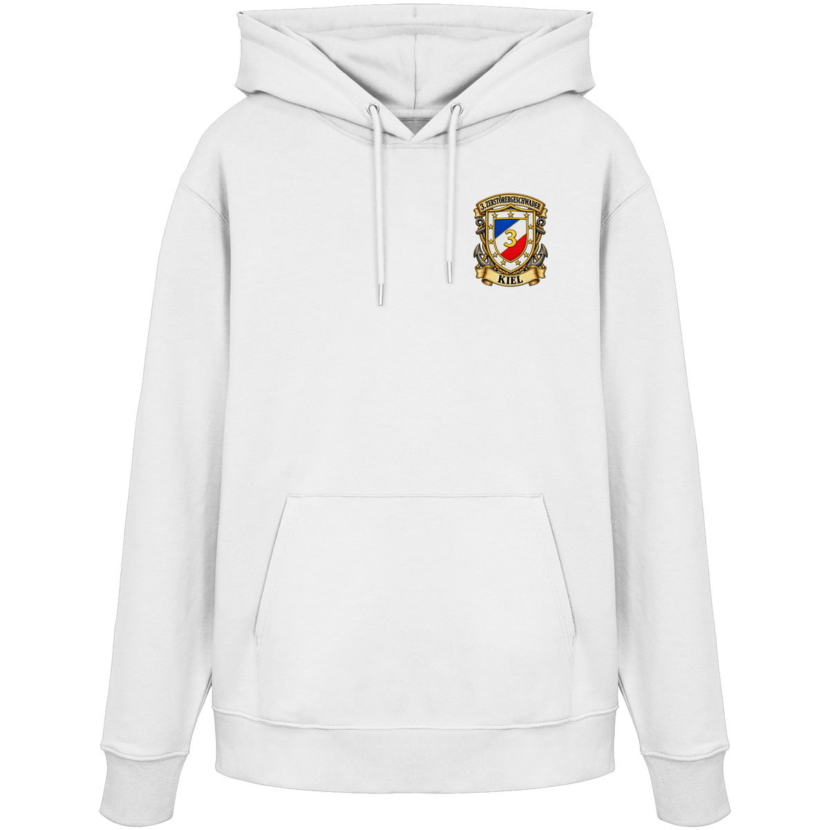 Wappen 3. Zerstörergeschwader - KIEL - Brustlogo - Organic Hoodie