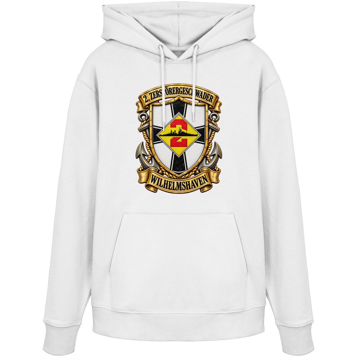 Wappen 2. Zerstörergeschwader - WILHELMSHAVEN - Organic Hoodie