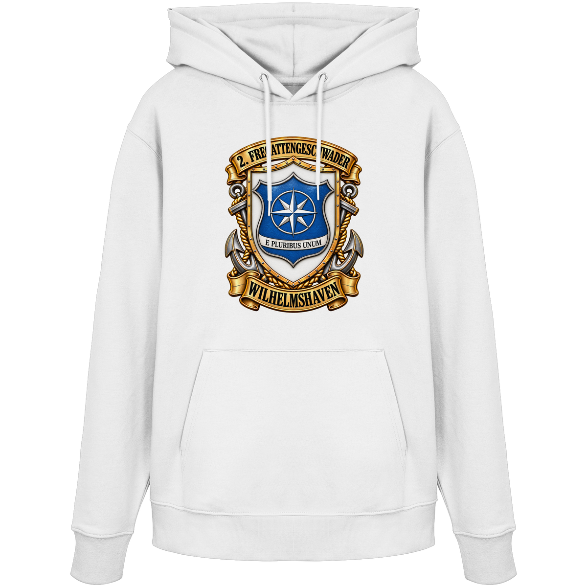 Wappen 2. Fregattengeschwader - Wilhelmshaven - Organic Hoodie