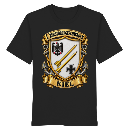 Wappen 1. Zerstörergeschwader - KIEL - Organic Shirt