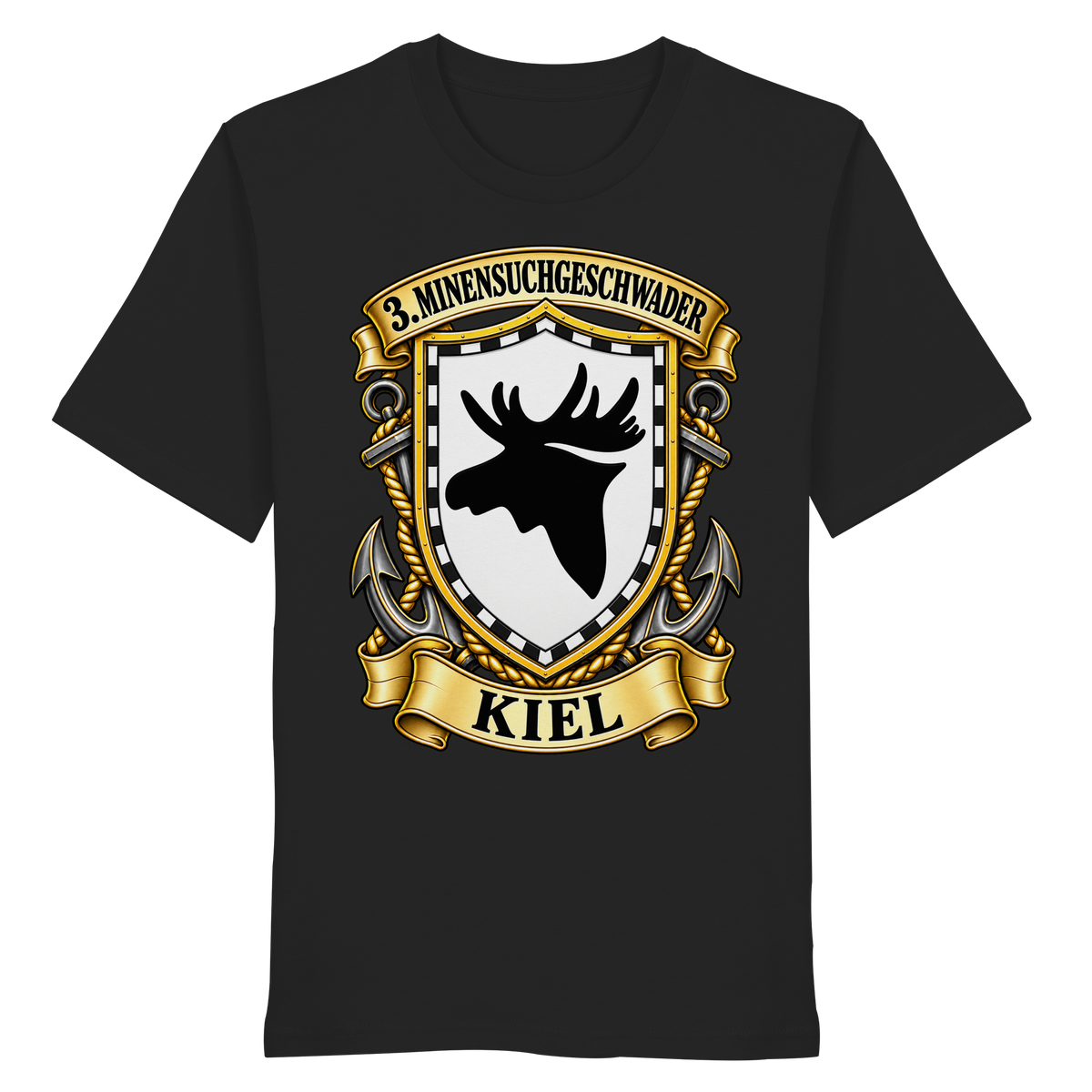 Wappen 3. Minensuchgeschwader - KIEL - Organic Shirt
