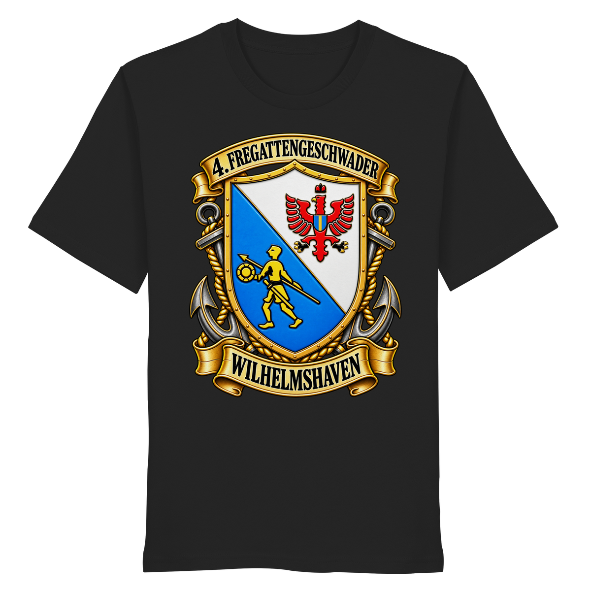 Wappen 4. Fregattengeschwader - Wilhelmshaven  - Organic Shirt