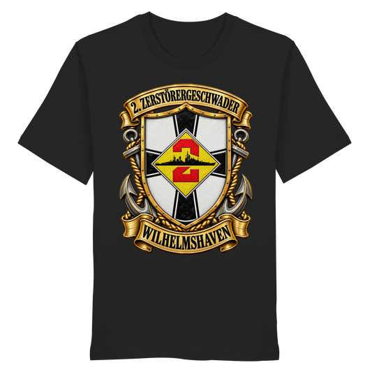 Wappen 2. Zerstörergeschwader - WILHELMSHAVEN - Organic Shirt