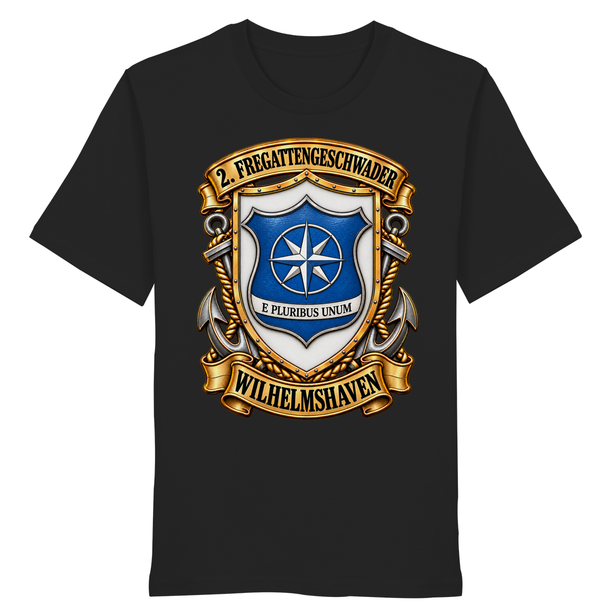 Wappen 2. Fregattengeschwader - Wilhelmshaven - Organic Shirt