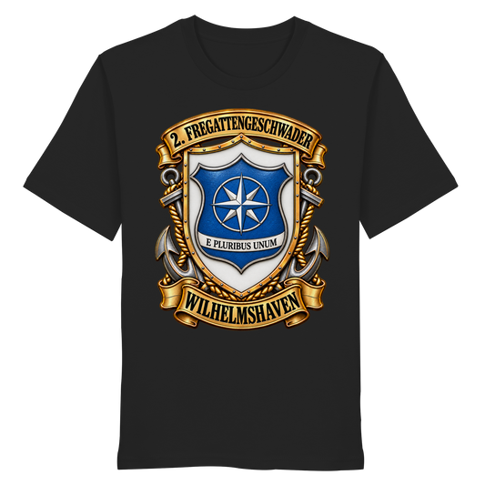 Wappen 2. Fregattengeschwader - Wilhelmshaven - Organic Shirt