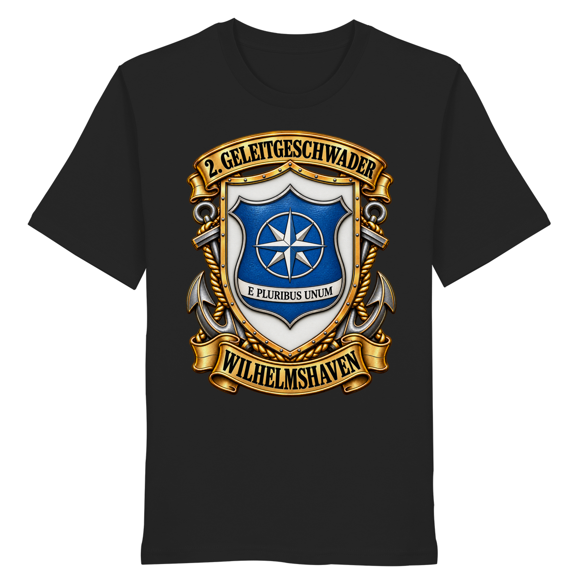 Wappen 2. Geleitgeschwader - Wilhelmshaven - Organic Shirt