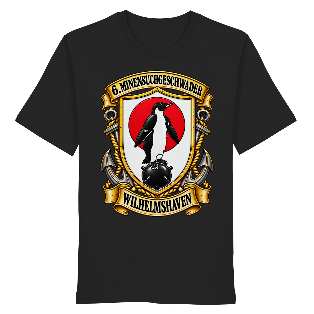 Wappen 6. Minensuchgeschwader - WILHELMSHAVEN - Organic Shirt
