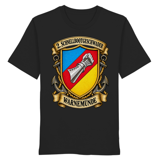 Wappen 2. Schnellbootgeschwader - Warnemünde - Organic Shirt