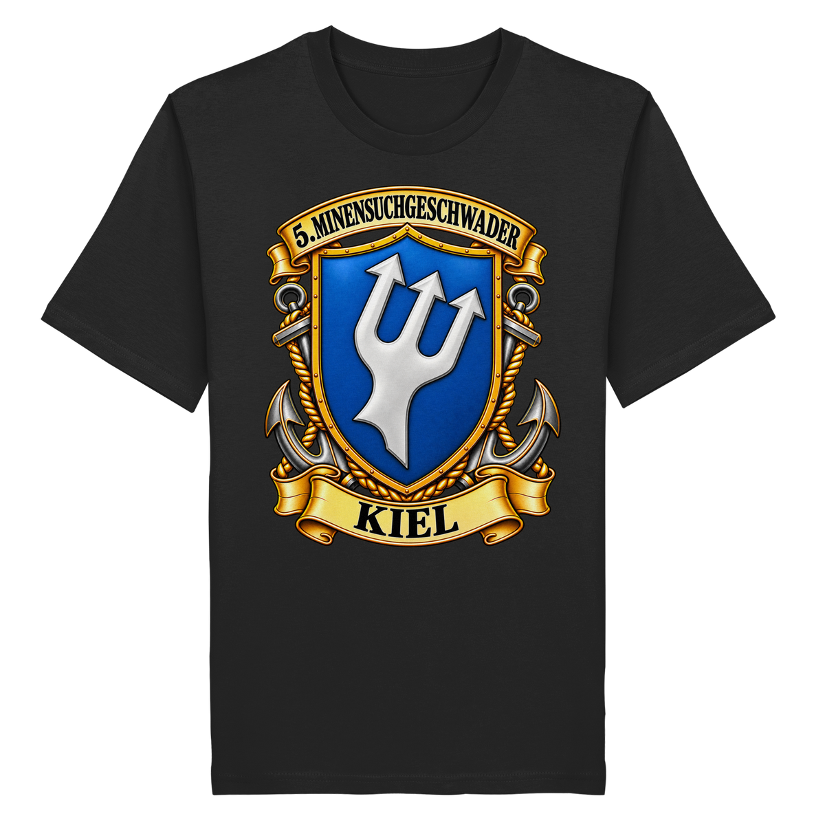 Wappen 5. Minensuchgeschwader - KIEL - Organic Shirt