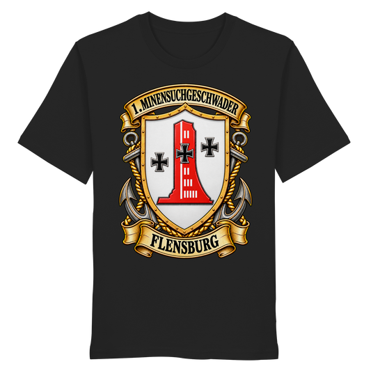 Wappen 1. Minensuchgeschwader - FLENSBURG - Organic Shirt