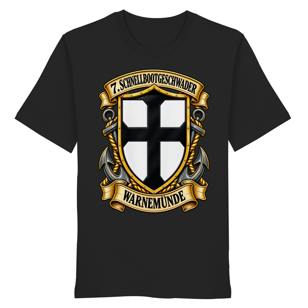 Wappen 7. Schnellbootgeschwader - WARNEMÜNDE - Organic Shirt
