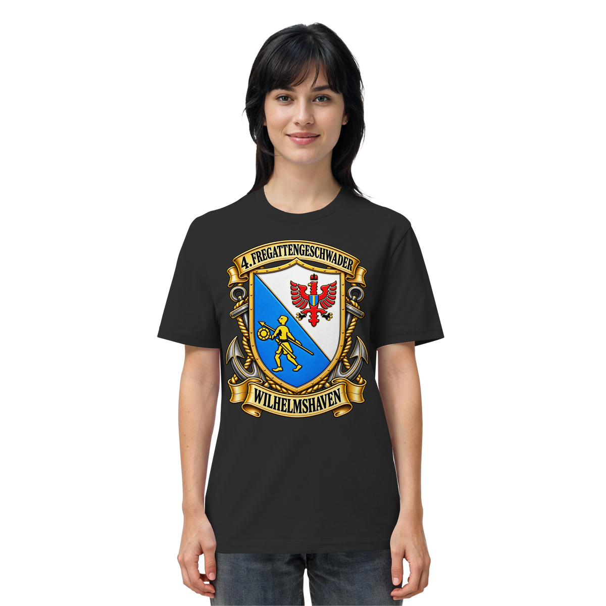Wappen 4. Fregattengeschwader - Wilhelmshaven  - Organic Shirt