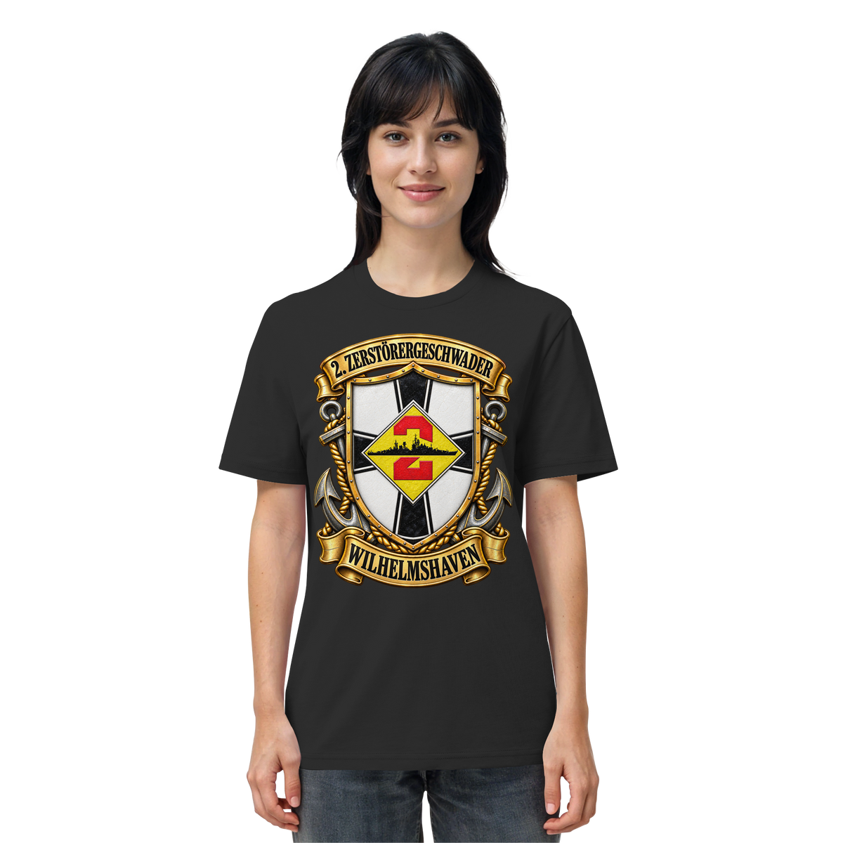 Wappen 2. Zerstörergeschwader - WILHELMSHAVEN - Organic Shirt