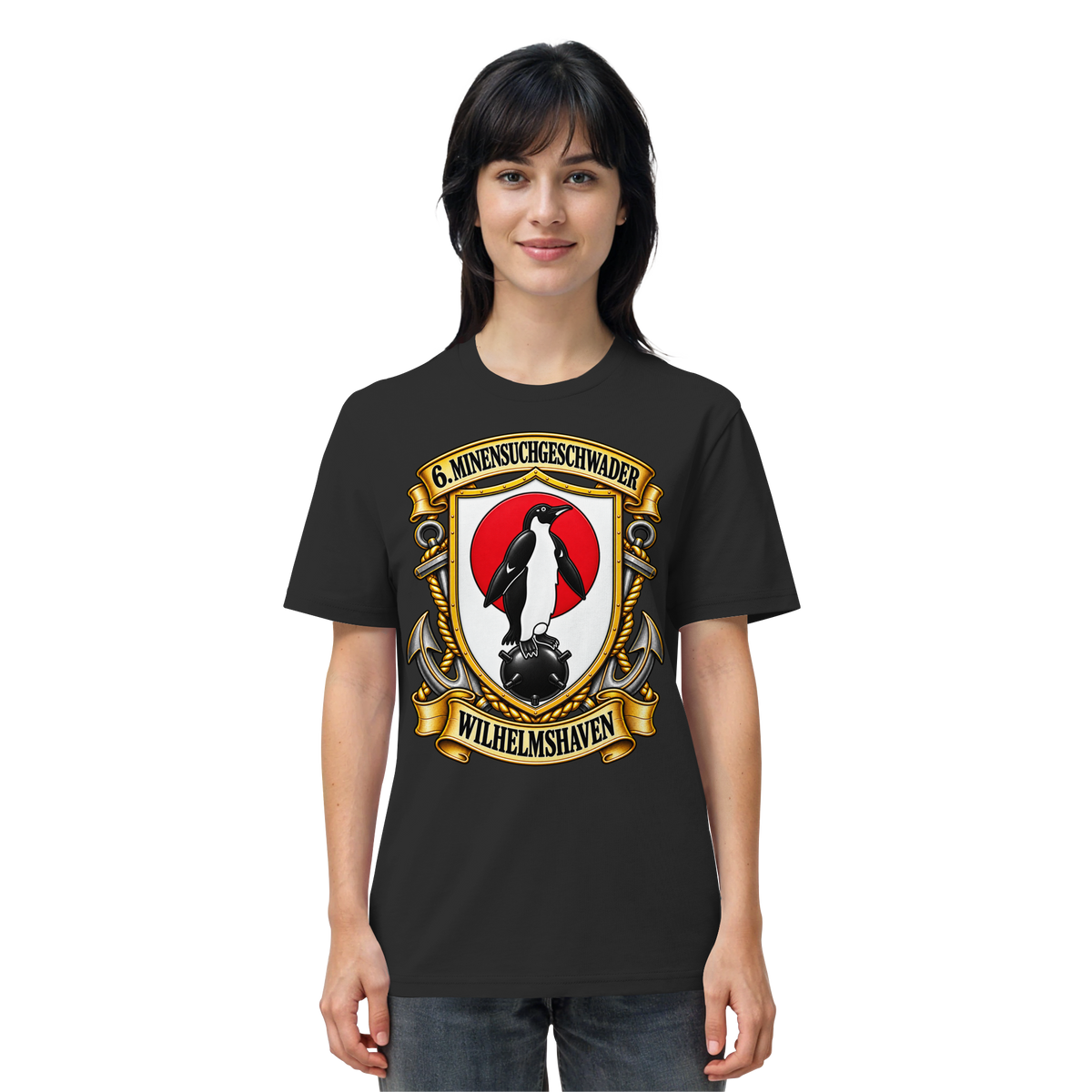 Wappen 6. Minensuchgeschwader - WILHELMSHAVEN - Organic Shirt