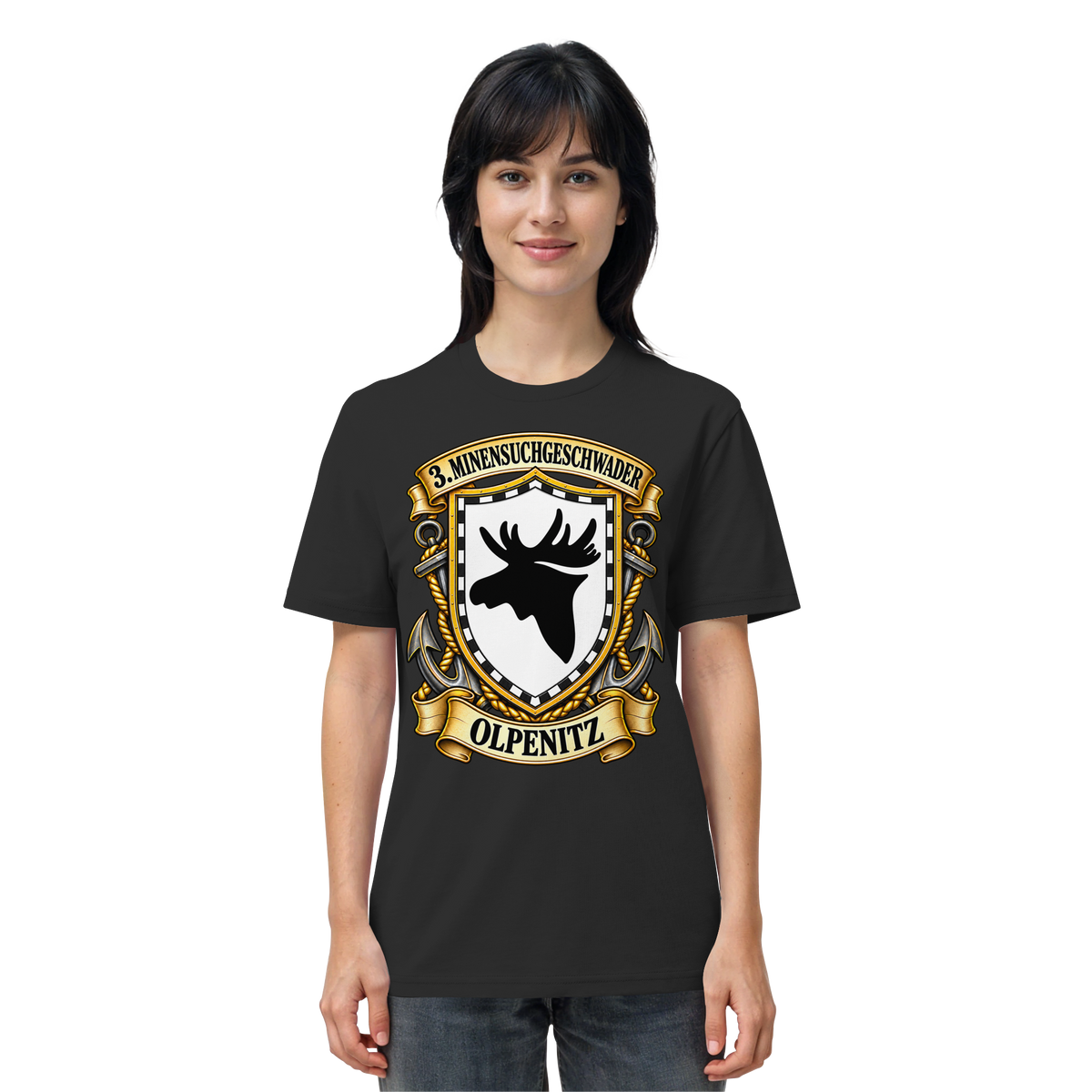 Wappen 3. Minensuchgeschwader - OLPENITZ - Organic Shirt
