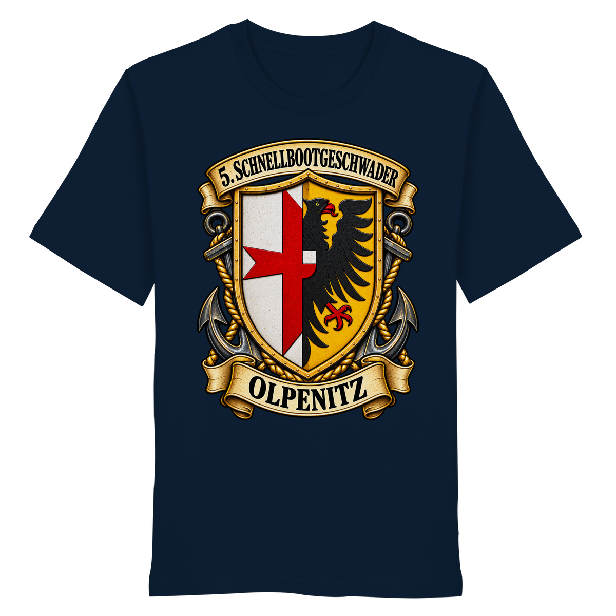 Wappen 5. Schnellbootgeschwader - OLPENITZ - Organic Shirt