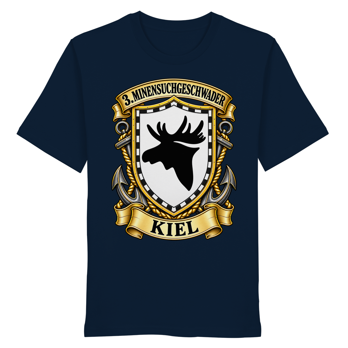 Wappen 3. Minensuchgeschwader - KIEL - Organic Shirt
