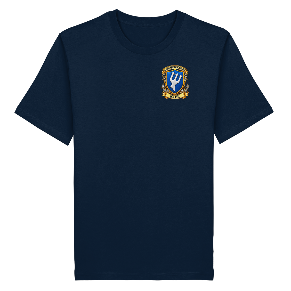 Wappen 5. Minensuchgeschwader - KIEL - Brustlogo  - Organic Shirt