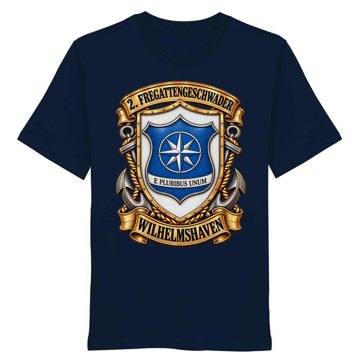 Wappen 2. Fregattengeschwader - Wilhelmshaven - Organic Shirt