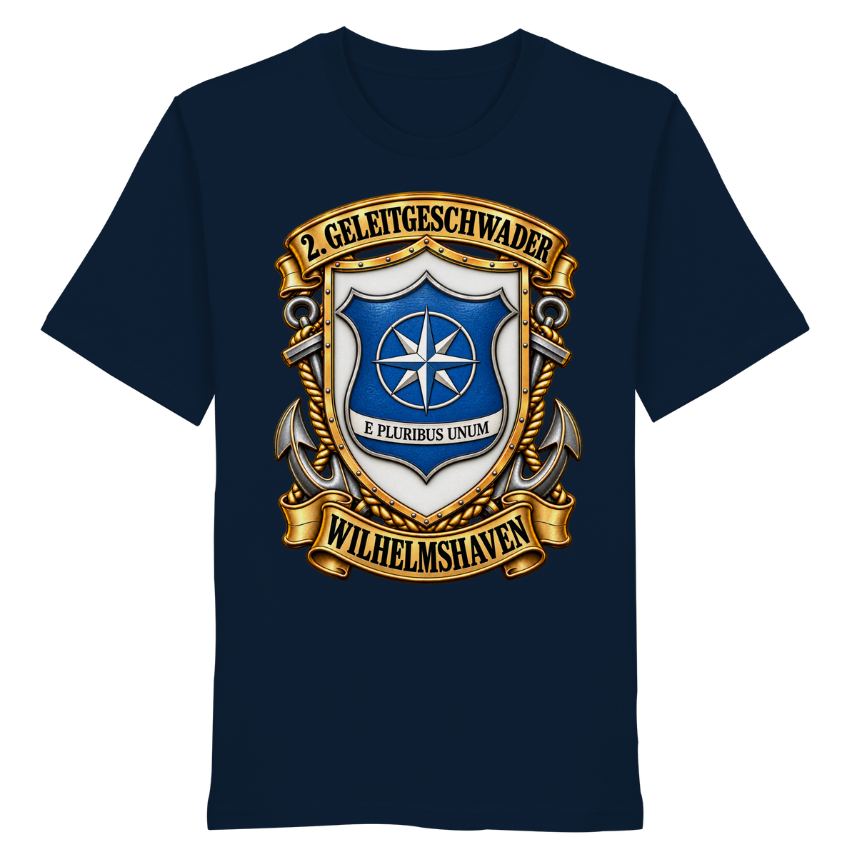 Wappen 2. Geleitgeschwader - Wilhelmshaven - Organic Shirt