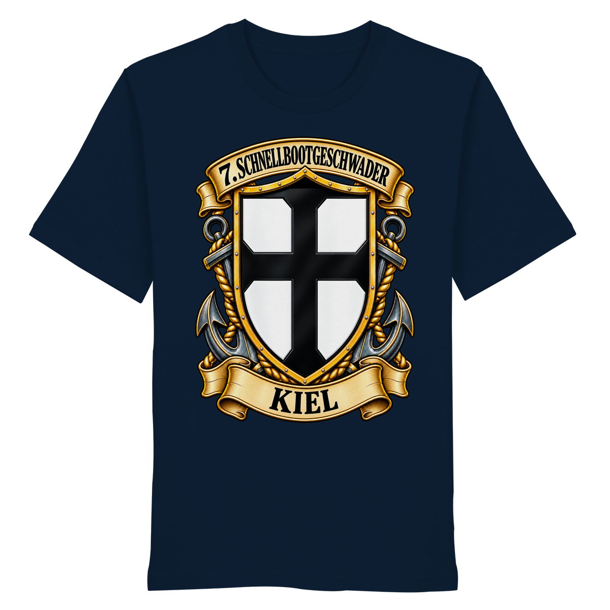 Wappen 7. Schnellbootgeschwader - KIEL - Organic Shirt