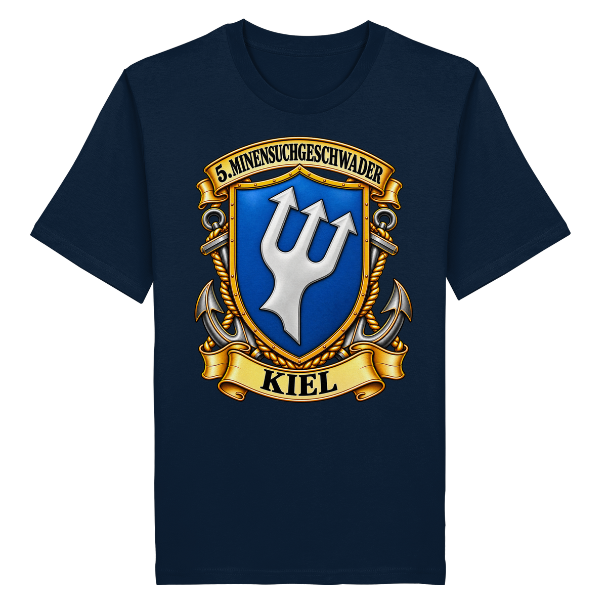 Wappen 5. Minensuchgeschwader - KIEL - Organic Shirt