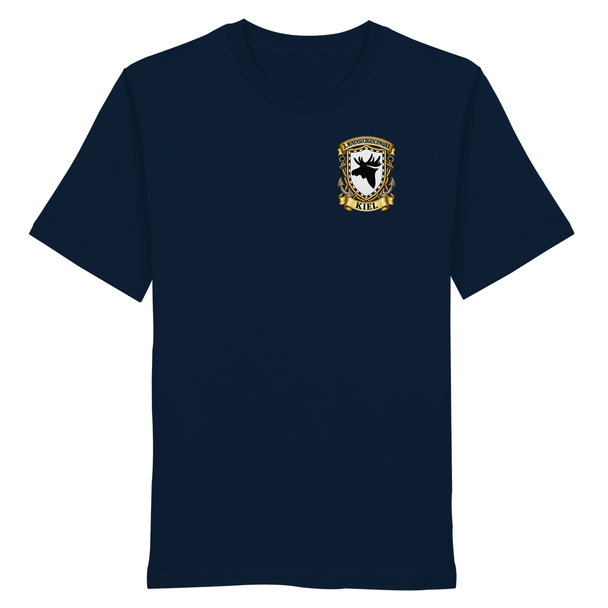 Wappen 3. Minensuchgeschwader - KIEL - Brustlogo - Organic Shirt