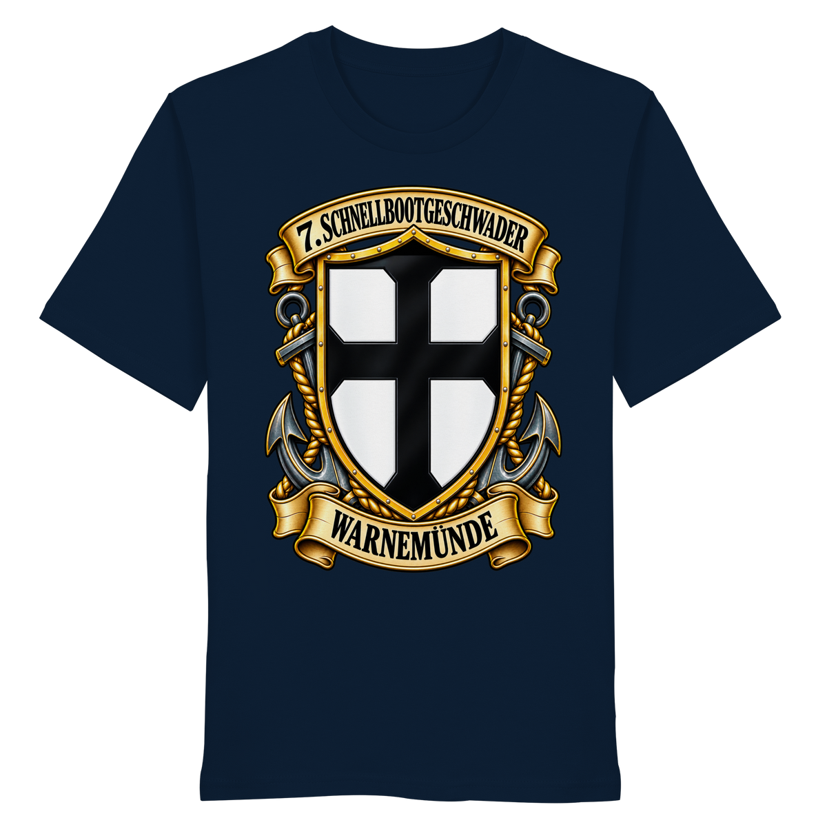 Wappen 7. Schnellbootgeschwader - WARNEMÜNDE - Organic Shirt