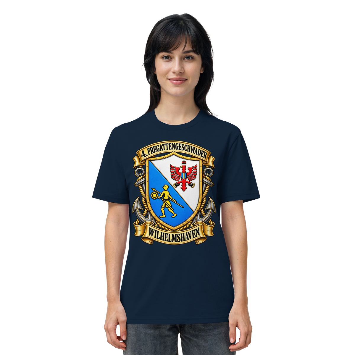 Wappen 4. Fregattengeschwader - Wilhelmshaven  - Organic Shirt