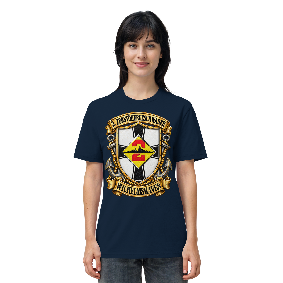Wappen 2. Zerstörergeschwader - WILHELMSHAVEN - Organic Shirt