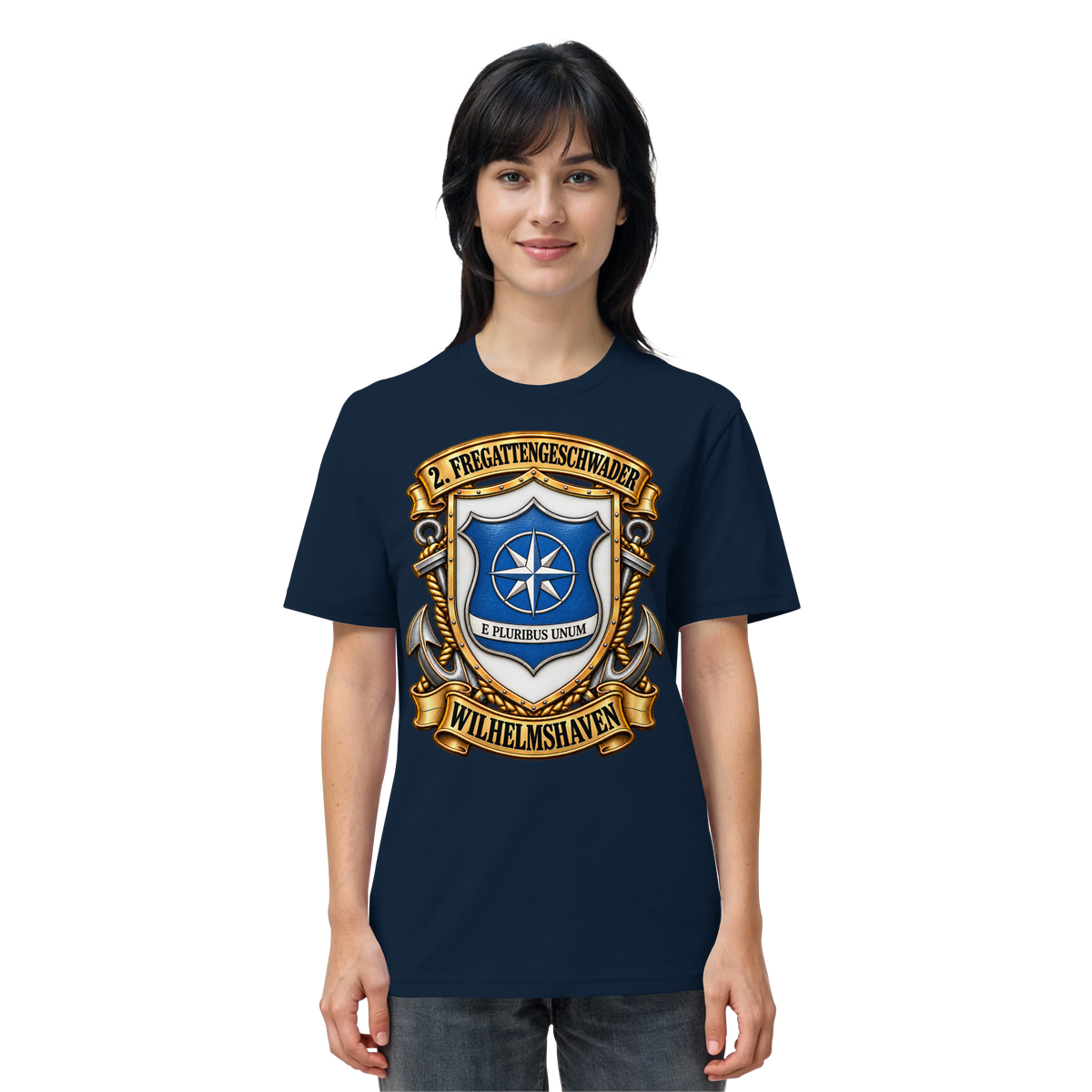 Wappen 2. Fregattengeschwader - Wilhelmshaven - Organic Shirt