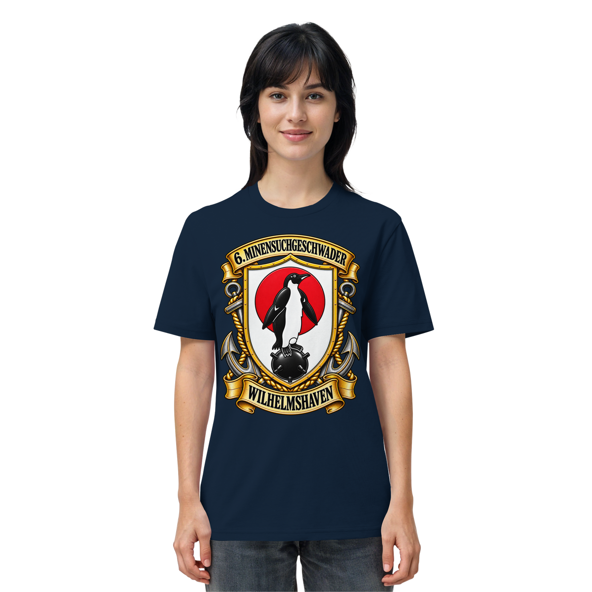Wappen 6. Minensuchgeschwader - WILHELMSHAVEN - Organic Shirt