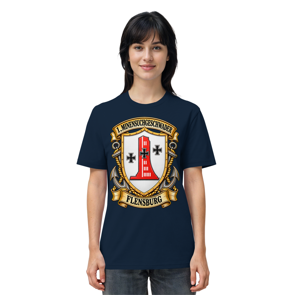 Wappen 1. Minensuchgeschwader - FLENSBURG - Organic Shirt