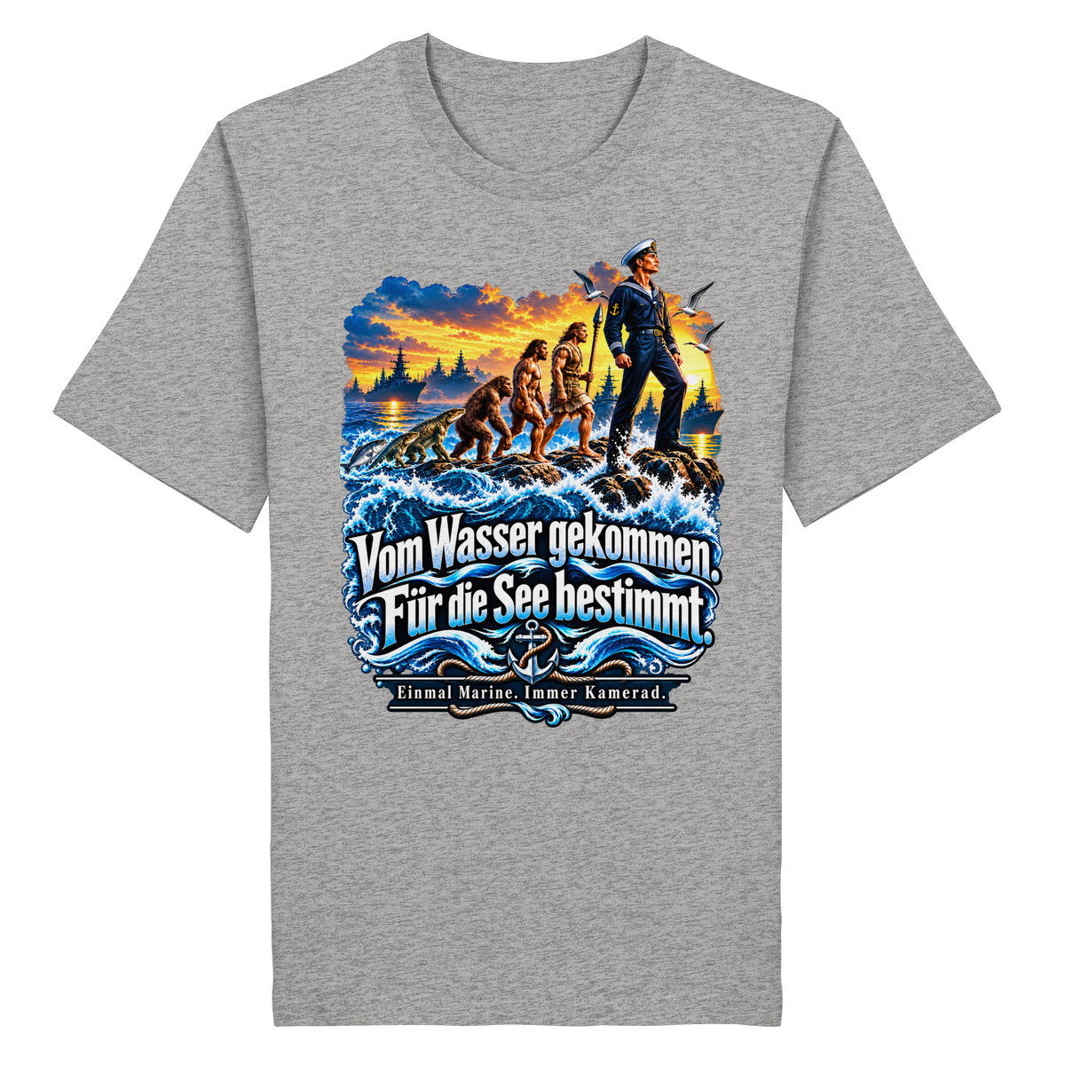 Vom Wasser gekommen - Für die See bestimmt - Organic Shirt
