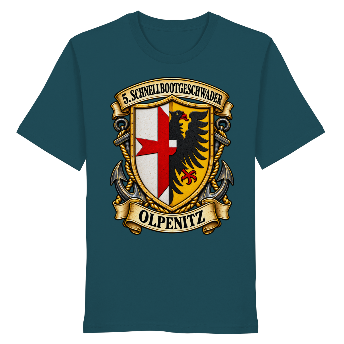 Wappen 5. Schnellbootgeschwader - OLPENITZ - Organic Shirt