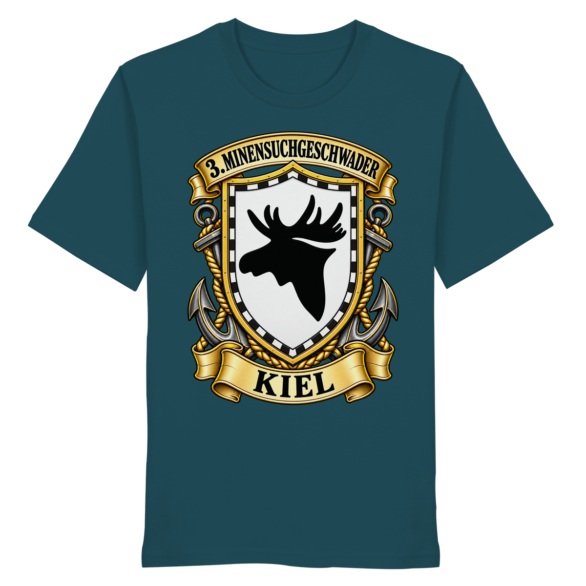 Wappen 3. Minensuchgeschwader - KIEL - Organic Shirt