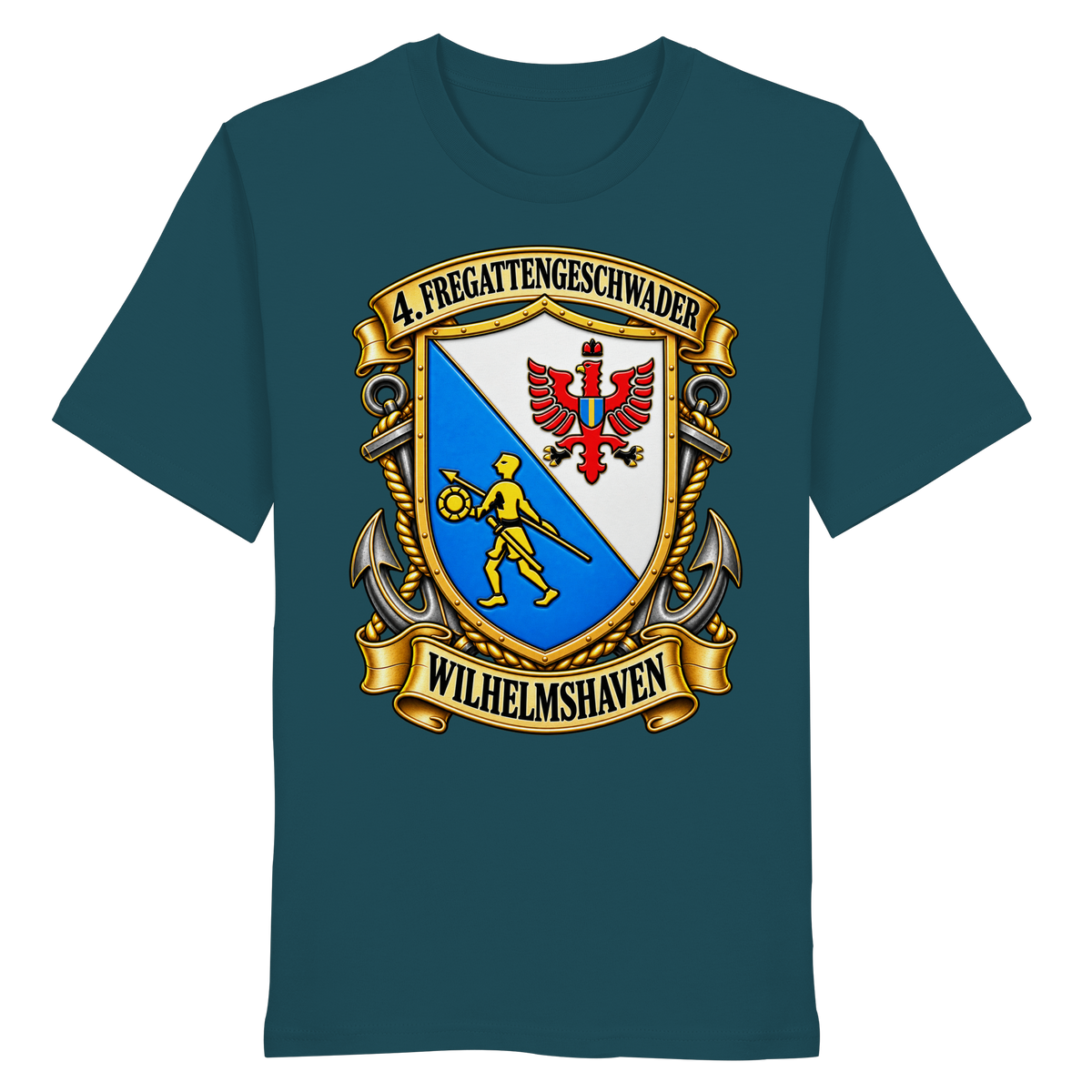 Wappen 4. Fregattengeschwader - Wilhelmshaven  - Organic Shirt