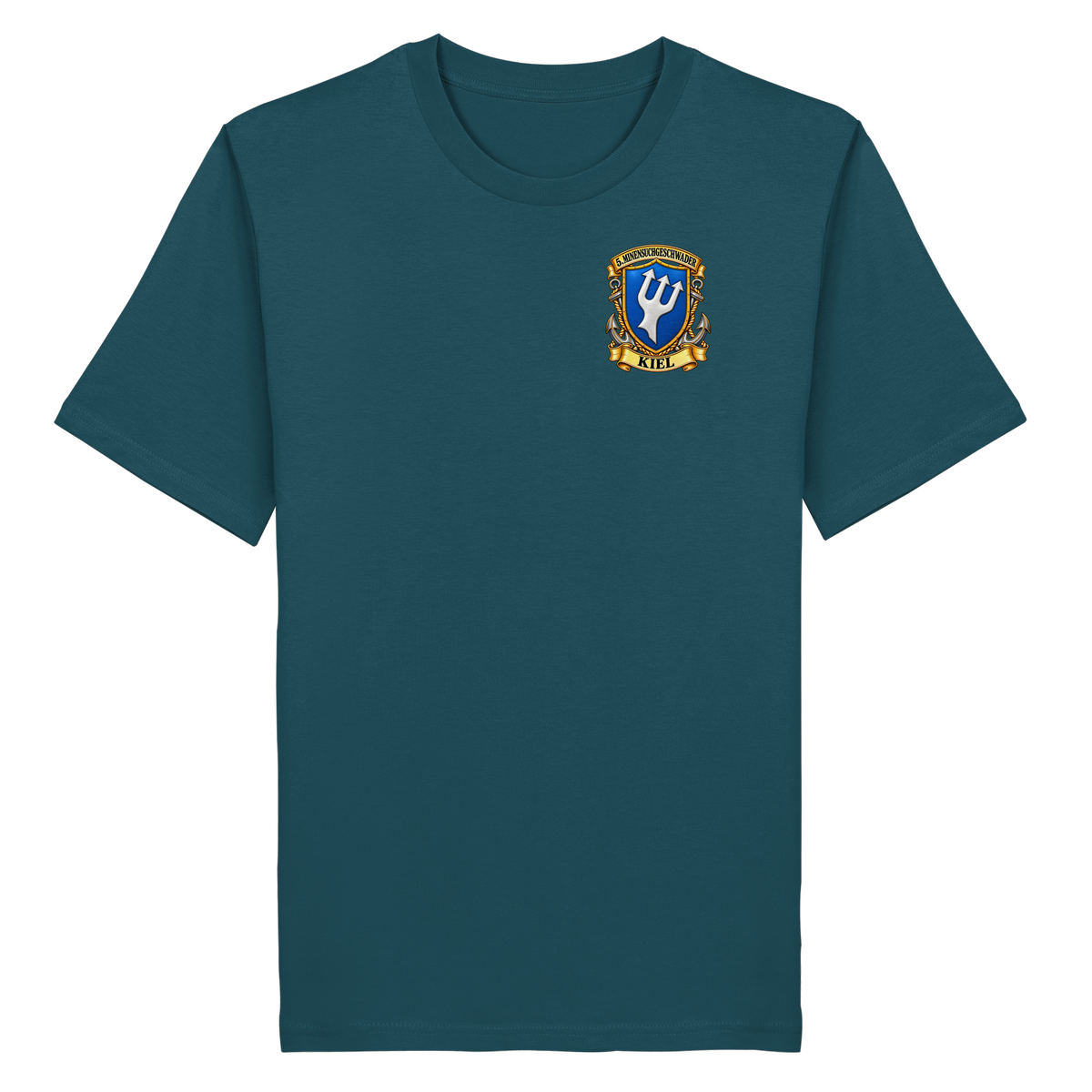 Wappen 5. Minensuchgeschwader - KIEL - Brustlogo  - Organic Shirt