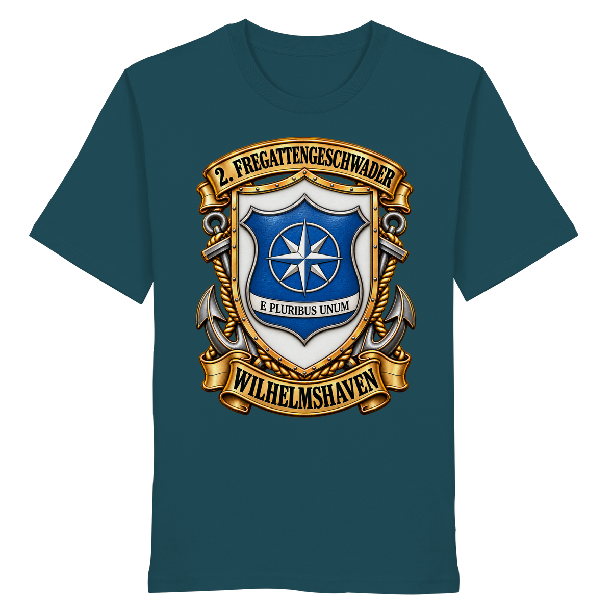 Wappen 2. Fregattengeschwader - Wilhelmshaven - Organic Shirt