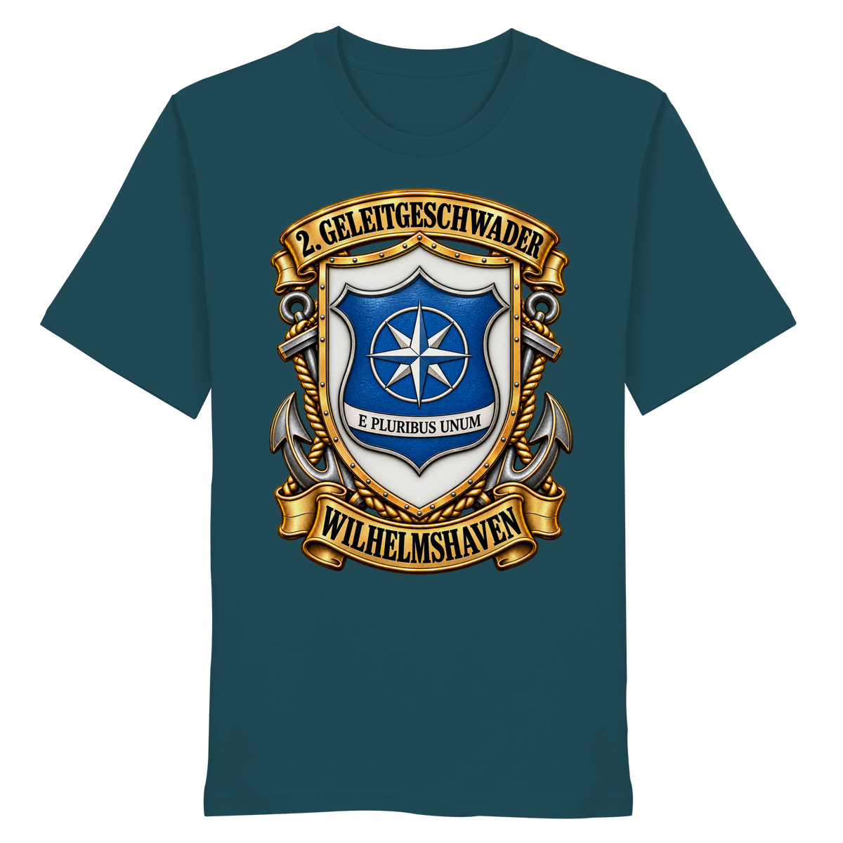 Wappen 2. Geleitgeschwader - Wilhelmshaven - Organic Shirt