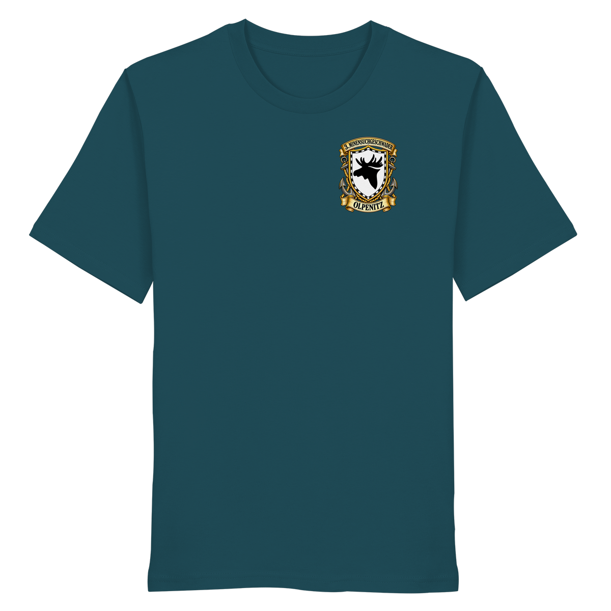 Wappen 3. Minensuchgeschwader - OLPENITZ - Brustlogo - Organic Shirt