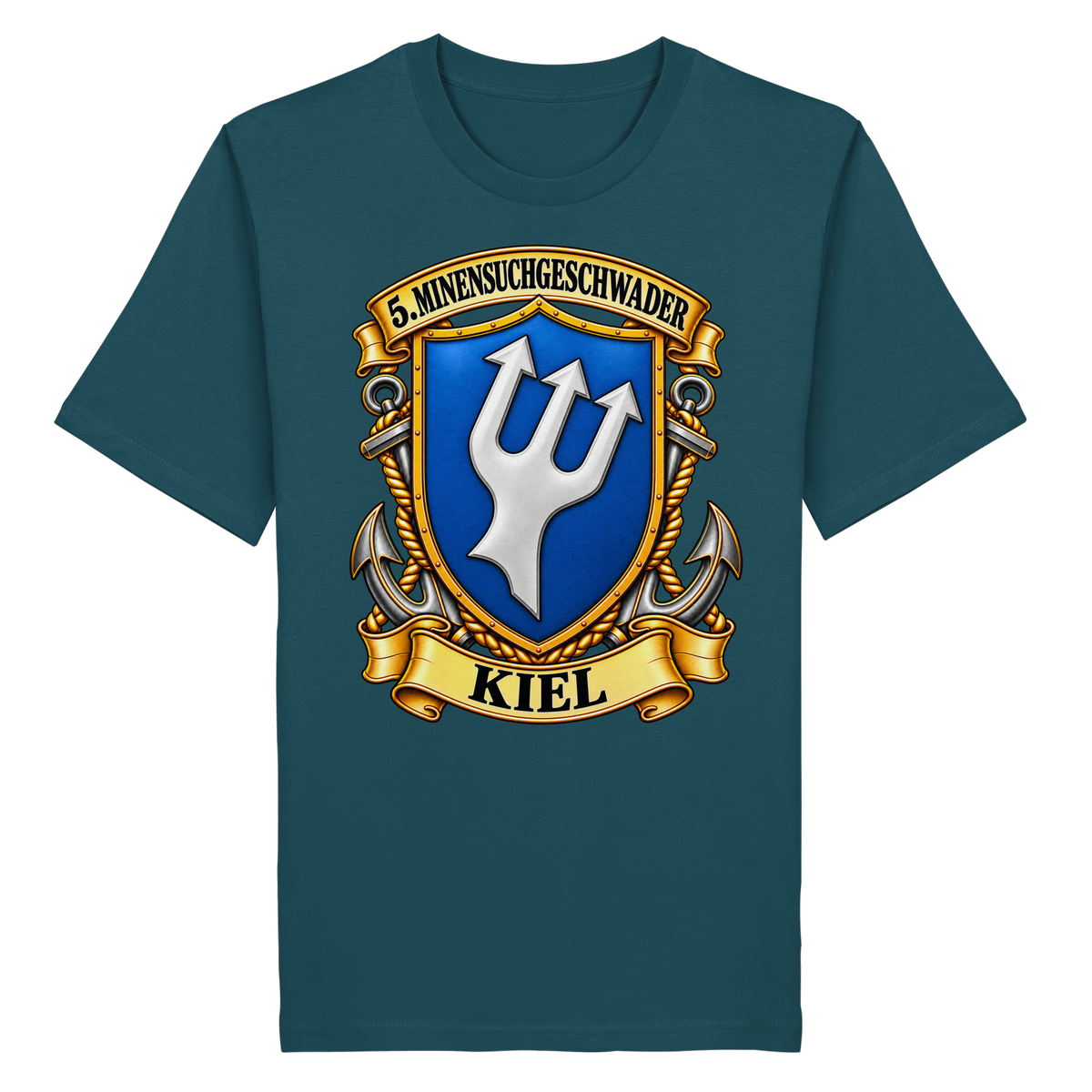 Wappen 5. Minensuchgeschwader - KIEL - Organic Shirt