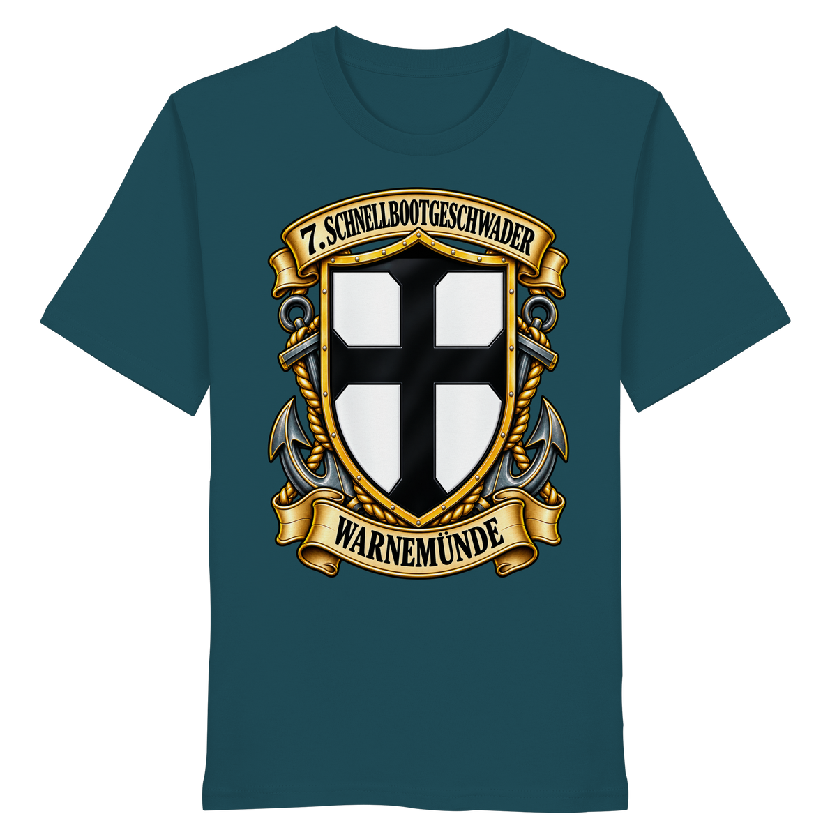 Wappen 7. Schnellbootgeschwader - WARNEMÜNDE - Organic Shirt