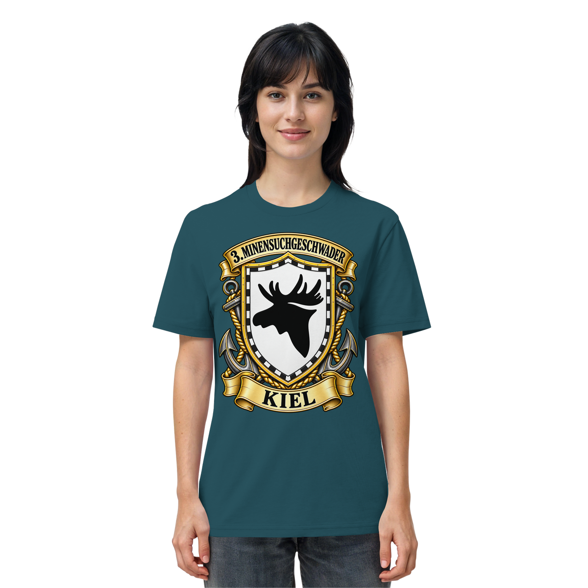 Wappen 3. Minensuchgeschwader - KIEL - Organic Shirt