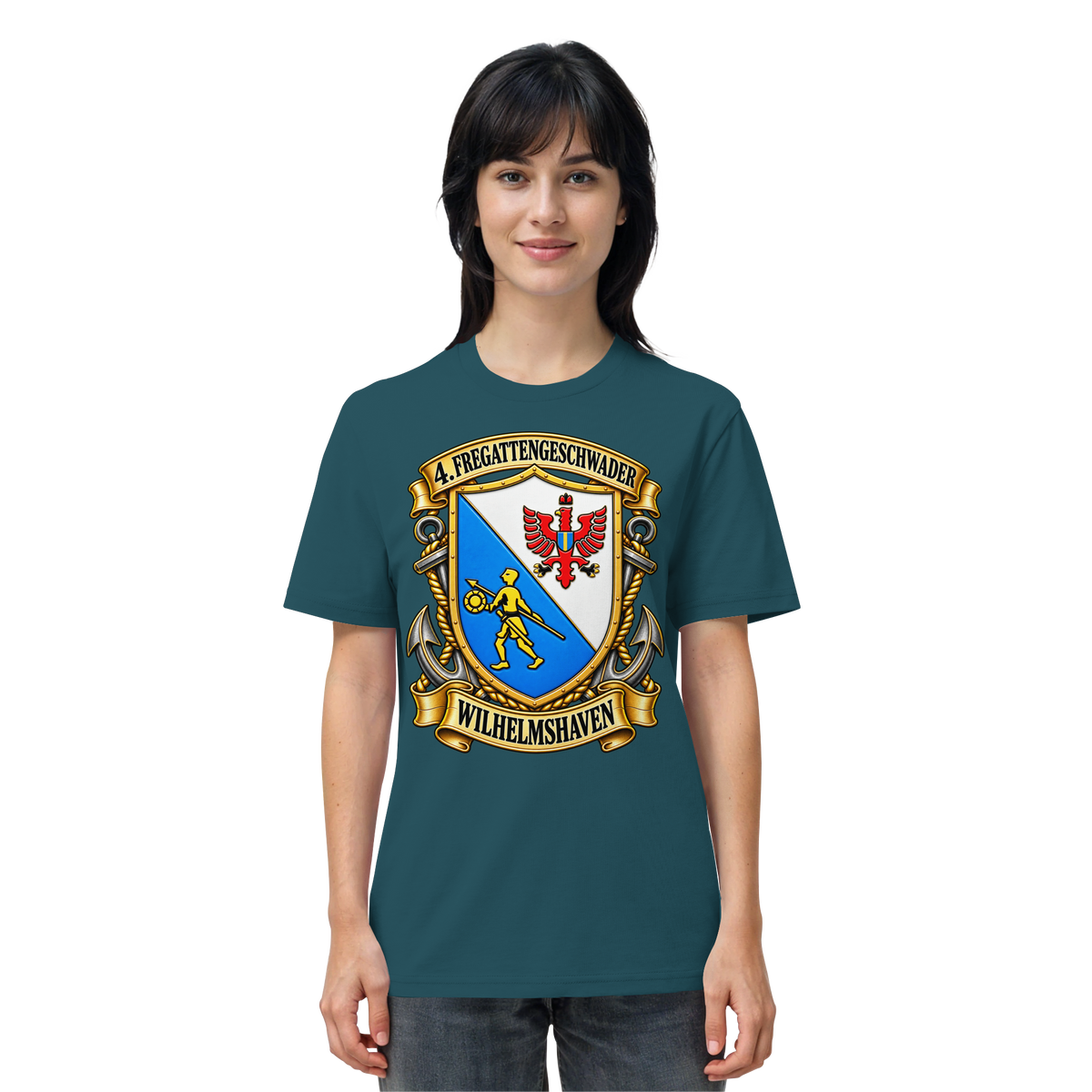Wappen 4. Fregattengeschwader - Wilhelmshaven  - Organic Shirt