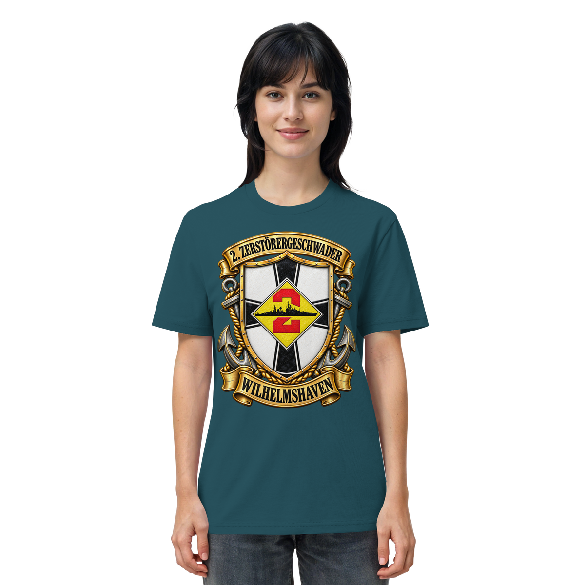 Wappen 2. Zerstörergeschwader - WILHELMSHAVEN - Organic Shirt