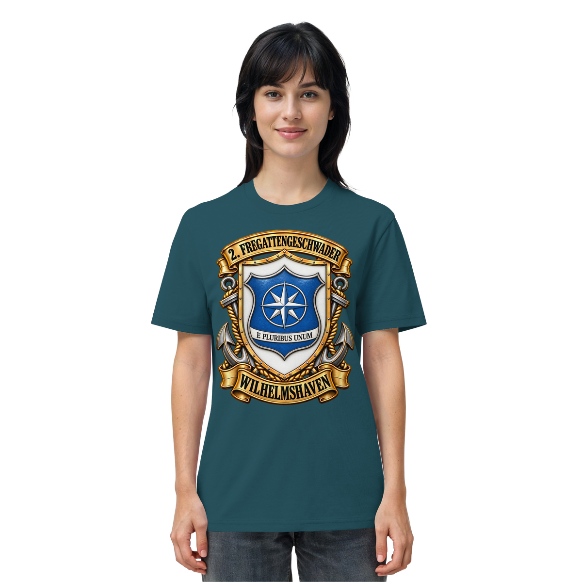 Wappen 2. Fregattengeschwader - Wilhelmshaven - Organic Shirt