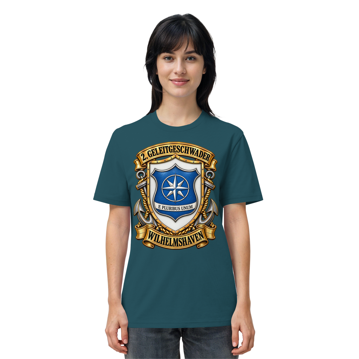 Wappen 2. Geleitgeschwader - Wilhelmshaven - Organic Shirt